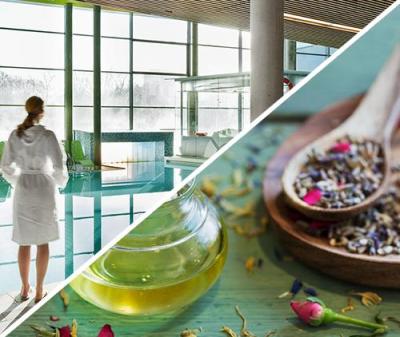 “Feelgood Ticket" incl. admission to the spa, essential oil massage and much more besides.